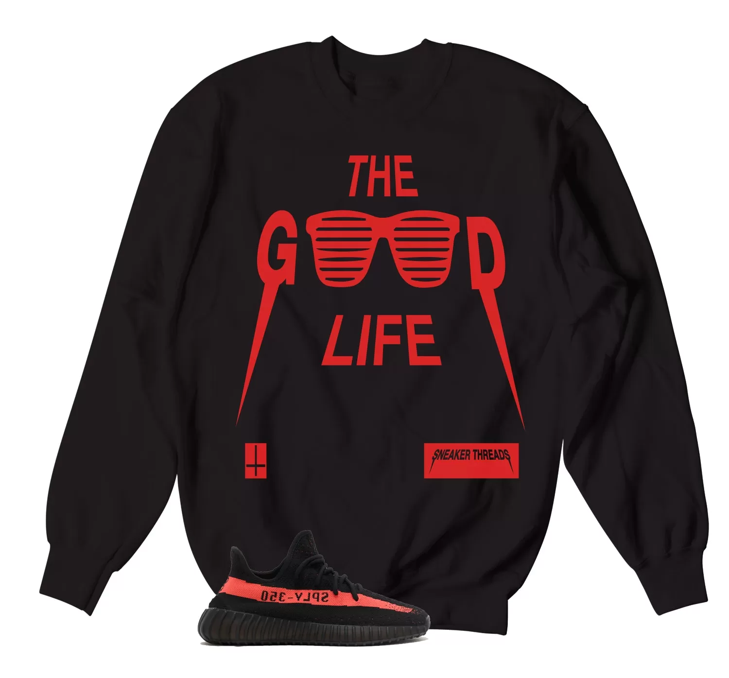 350 Red Stripe Good Life Crewneck