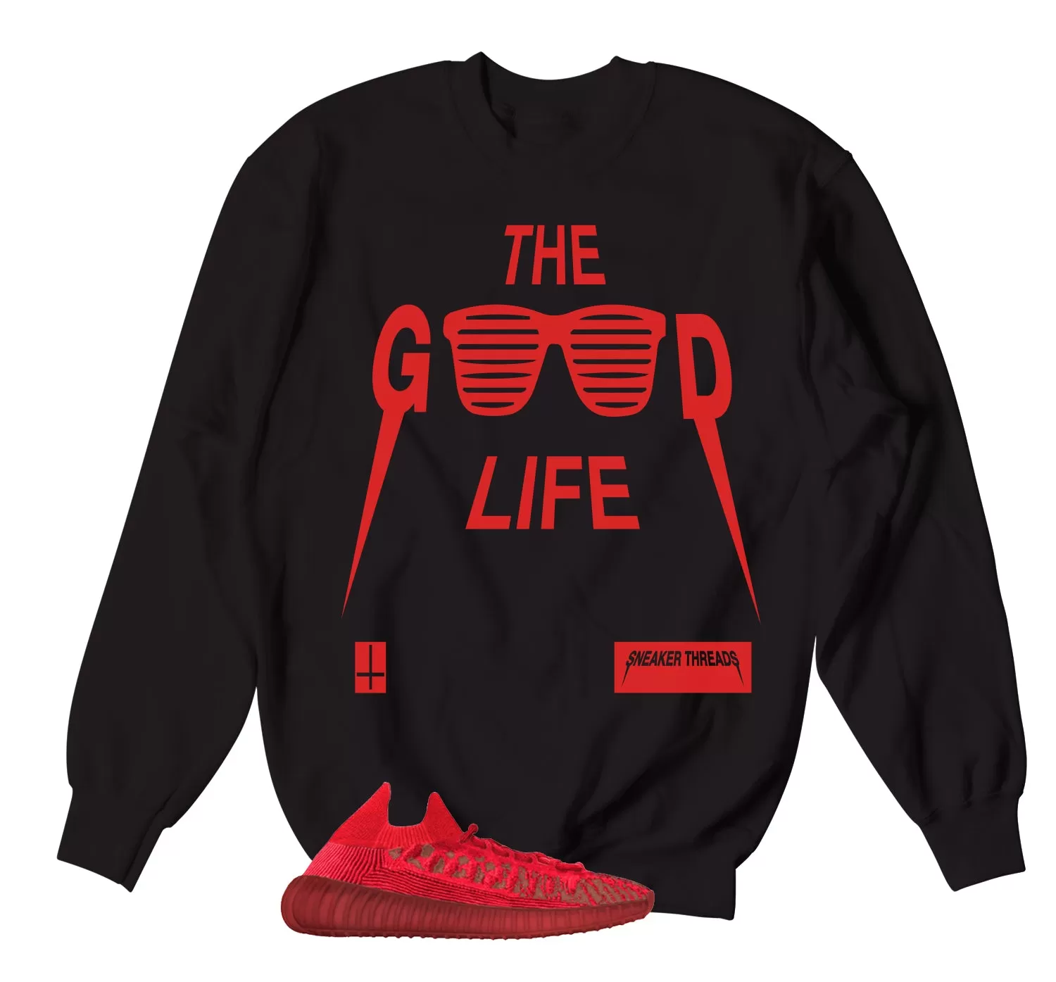 350 Slate Red Good Life Sweater