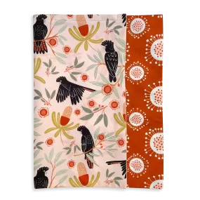 Additional Water-Resistant Bed Cover - Sunset Cockatoo