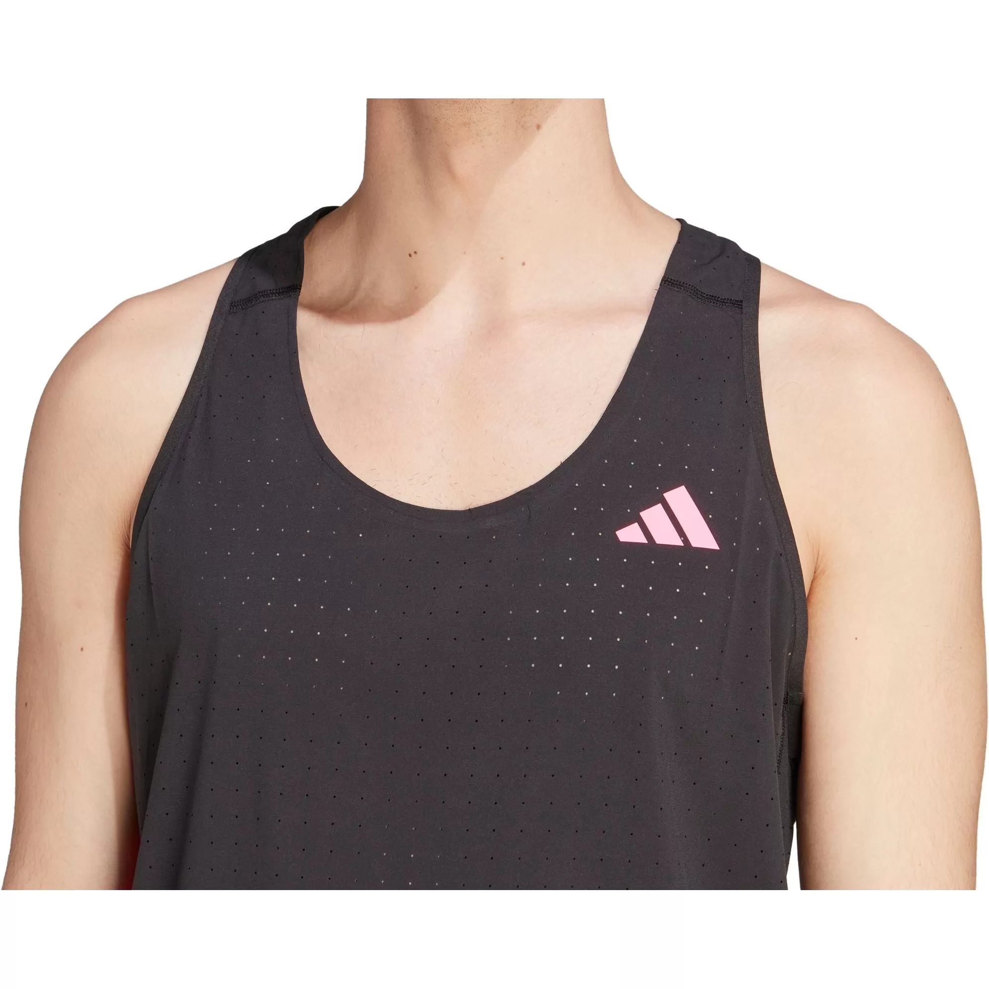 adidas Adizero Mens Running Vest - Black