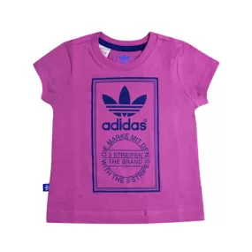 Adidas Fun Trefoil Kids Purple T-Shirt