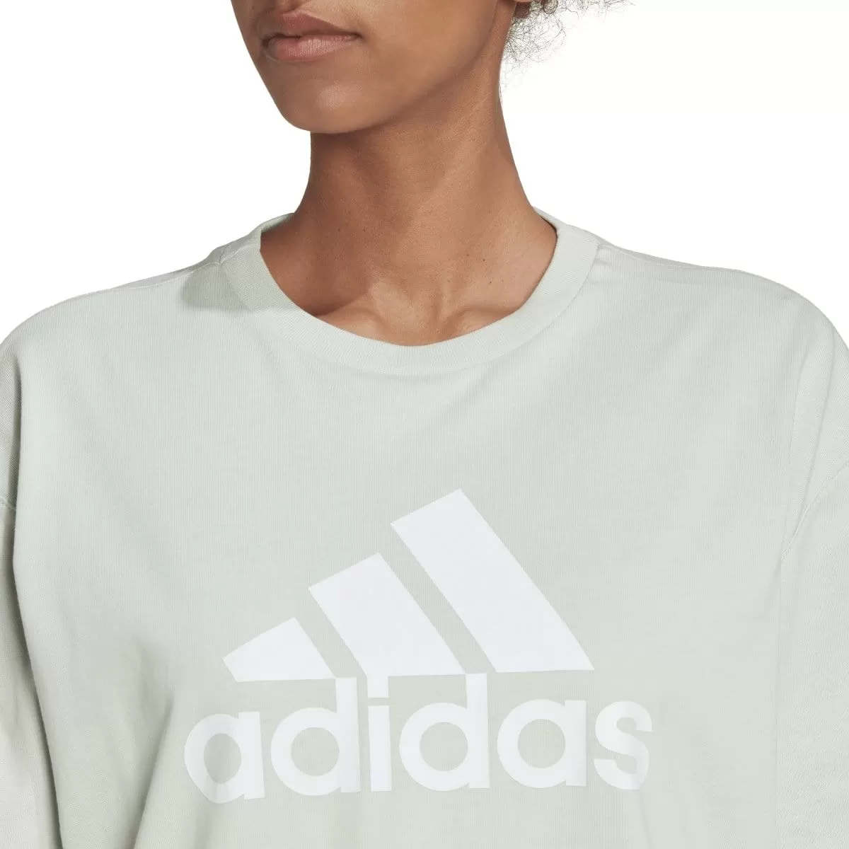 ADIDAS WOMEN'S FUTURE ICONS BADGE OF SPORT GREEN TEE