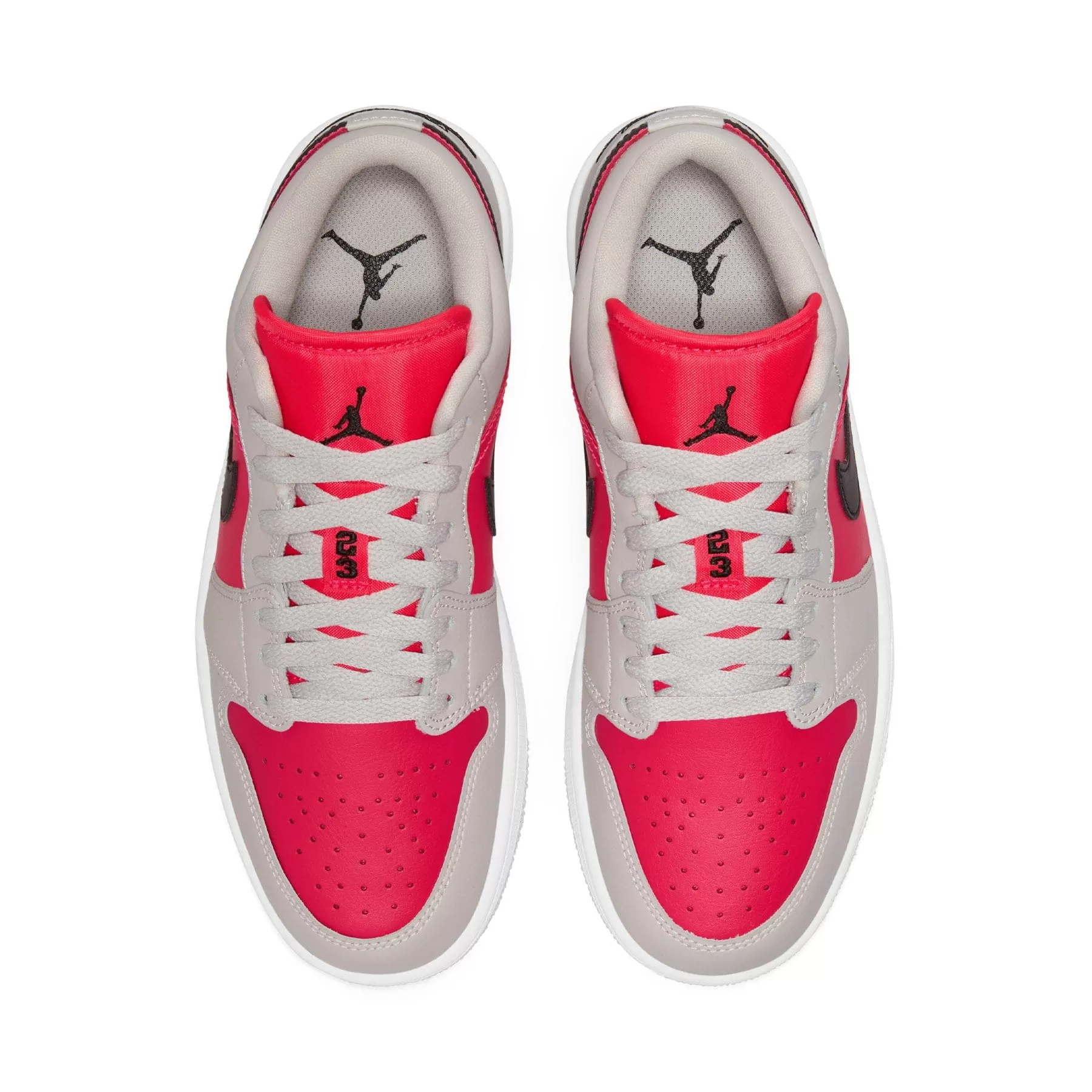 Air Jordan 1 Low Wmns 'Light Iron Ore Siren Red'