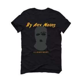 Air Jordan 9 Dark Charcoal University Gold Black T-Shirt (By any means)