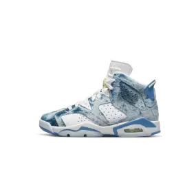 Air Jordan Kids 6 Retro Shoes Dutch Blue