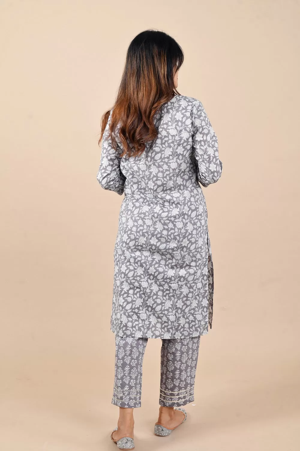 Amber Sanganeri Cotton kurta Set