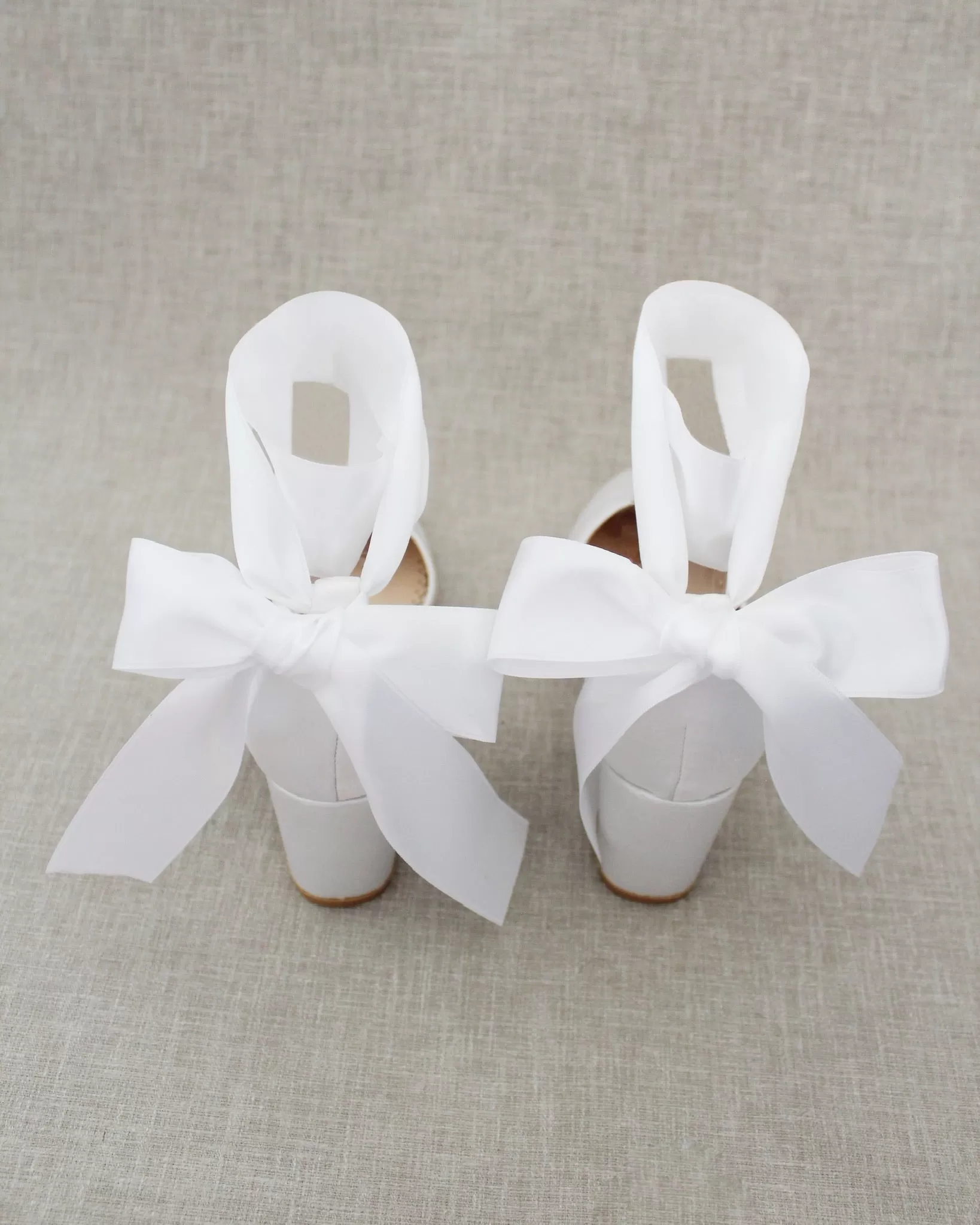 Ankle Wrap Tie Wedding Block Heels