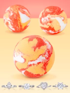 Apple Peach Bath Bomb - Ring Collection