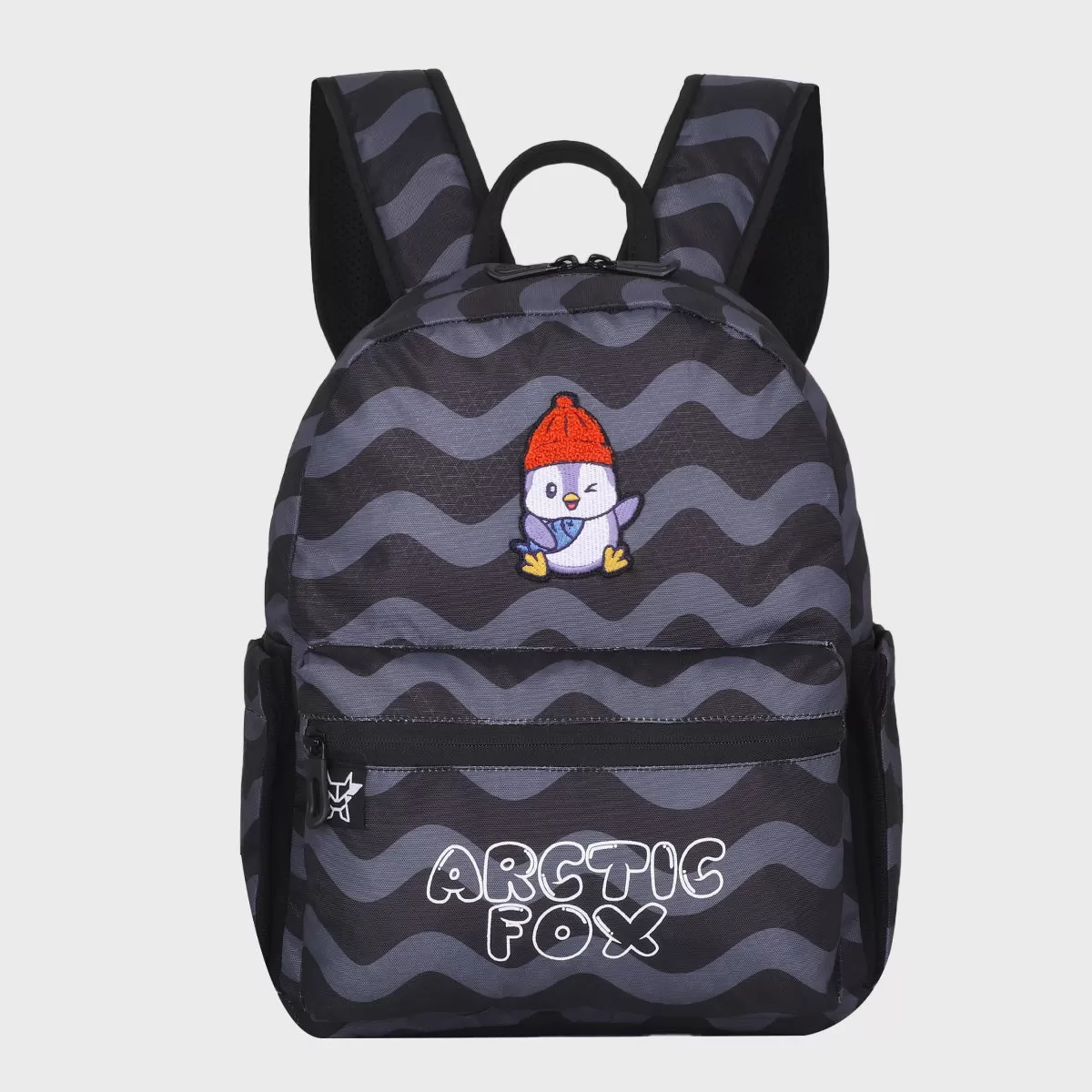 Arctic Fox Frost Black School Backpack for Boys and Girls