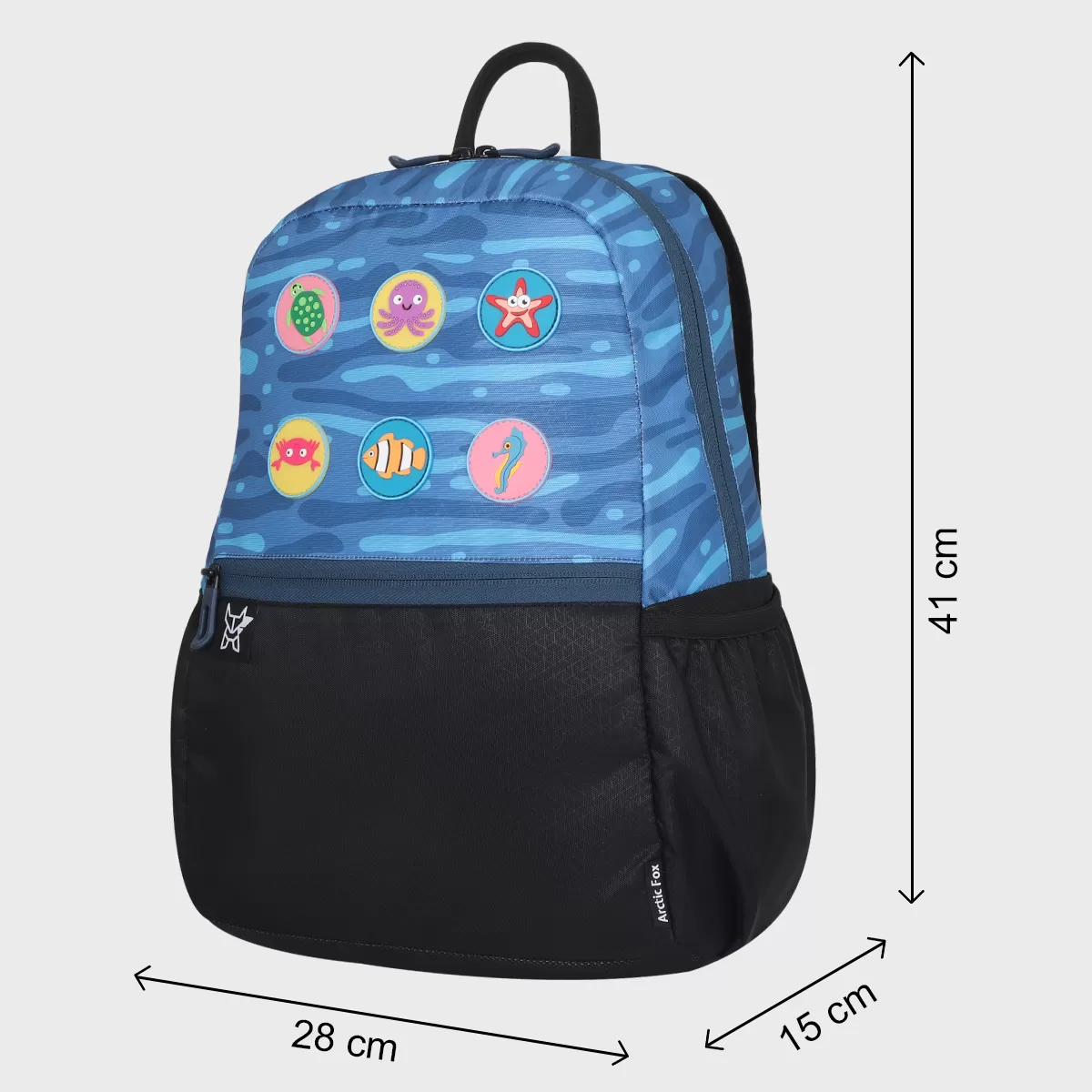 Arctic Fox Habit Aqua School Backpack for Boys and Girls