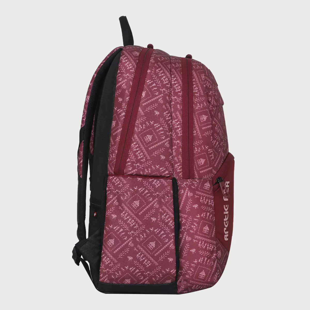 Arctic Fox Warli Tawny Port Laptop Backpack