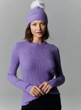 Autumn Cashmere - Rib Crew - Hyacinth