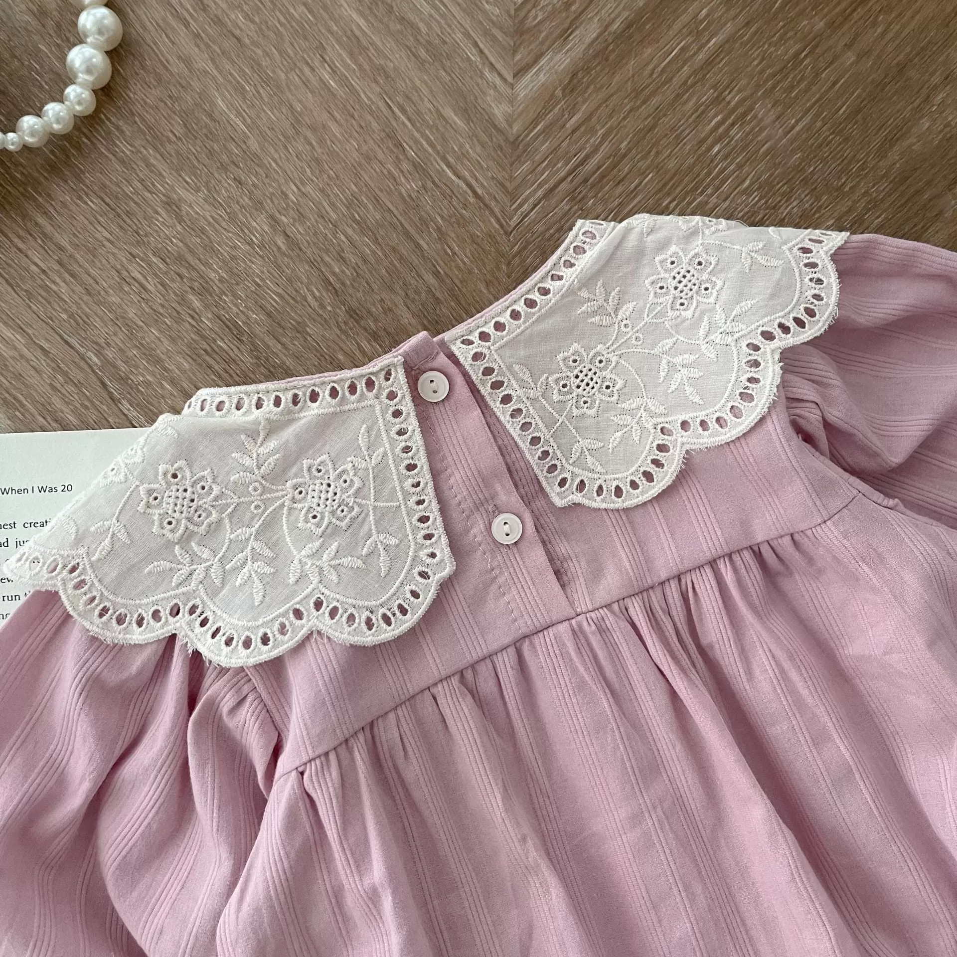 Baby Girls Solid Color Rompers Wholesale 24011137