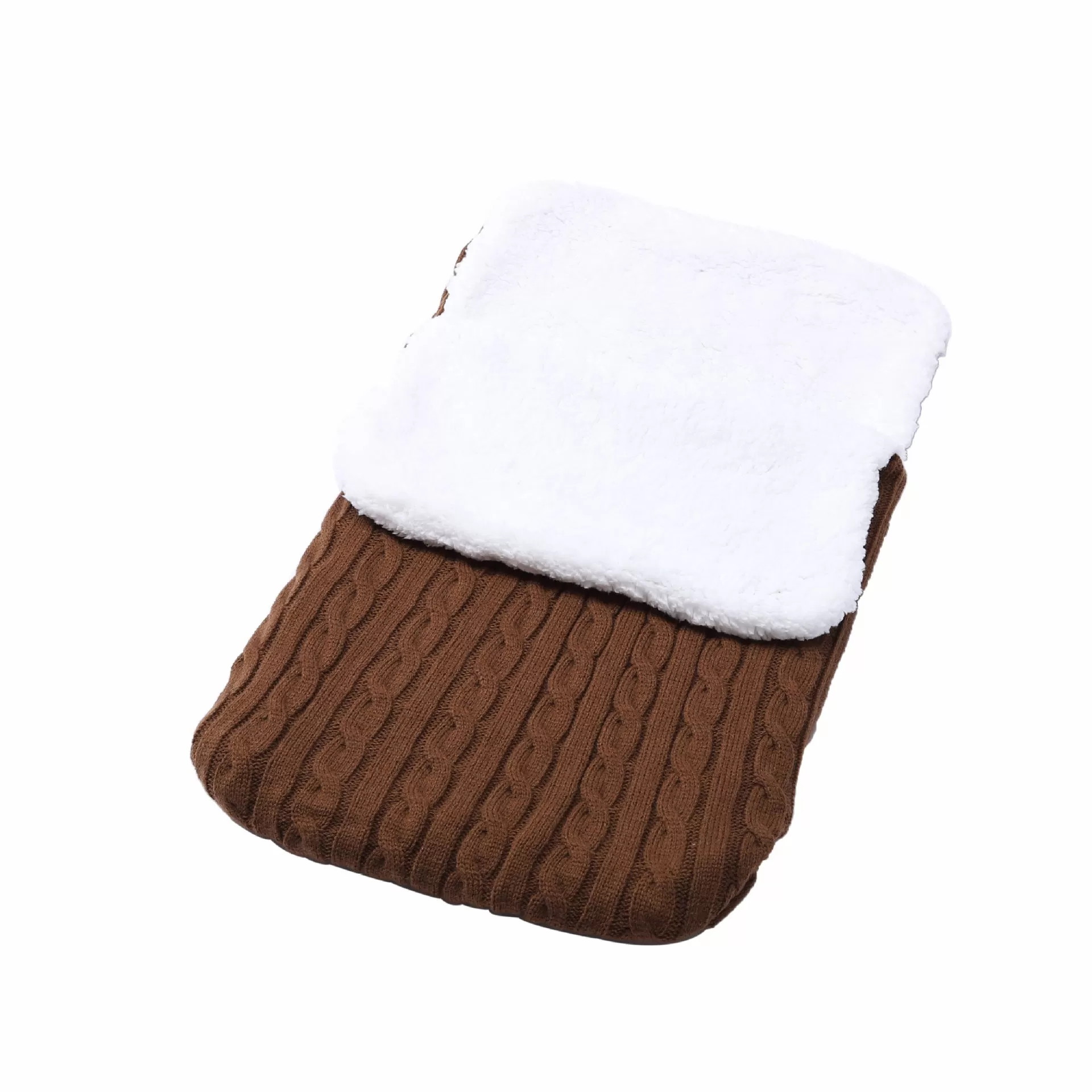 Baby Solid Pad Thickened Winter Knitted Sleeping Bag Hug Blanket