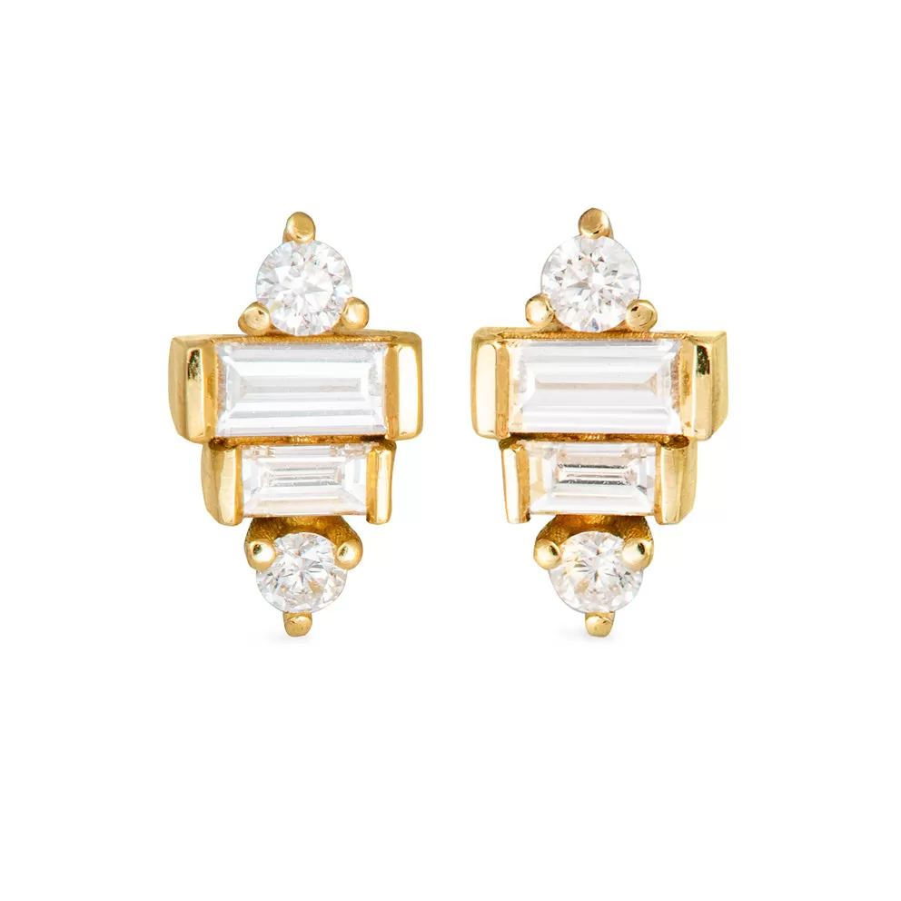 Baguette Diamond Earrings