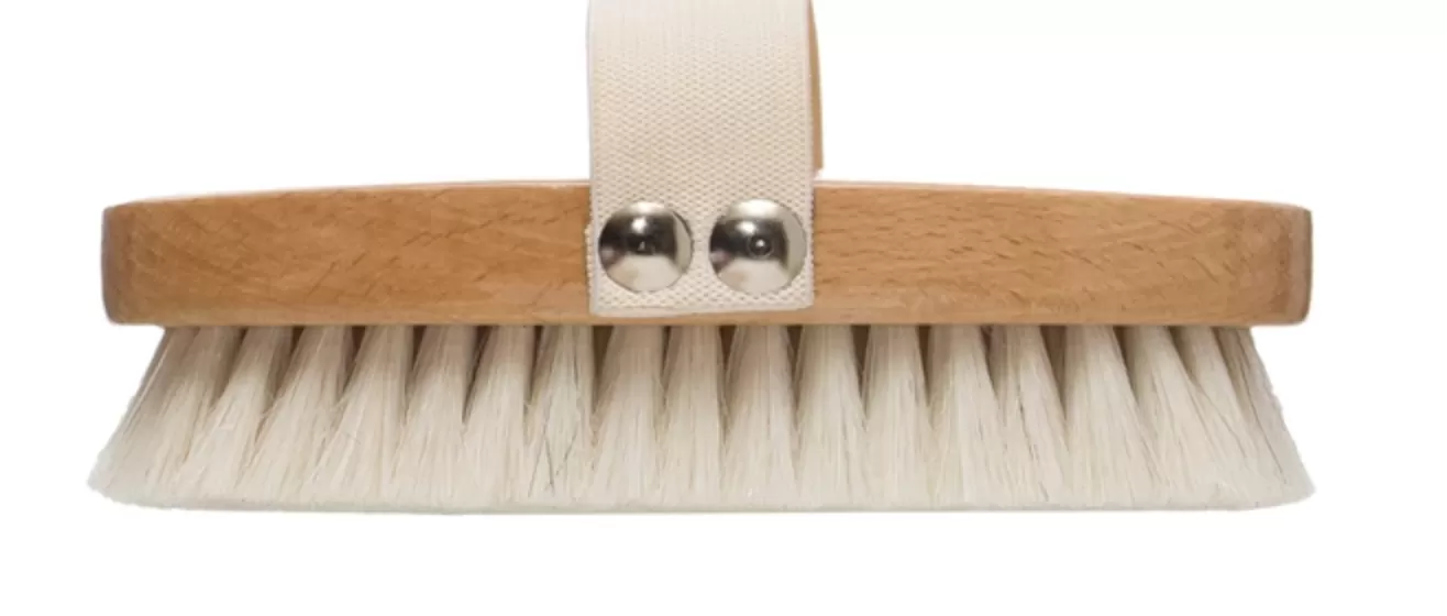 Beech Wood Bath Brush with Elastic Band