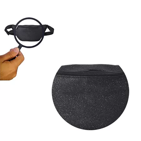 Black Glitter Fanny Pack