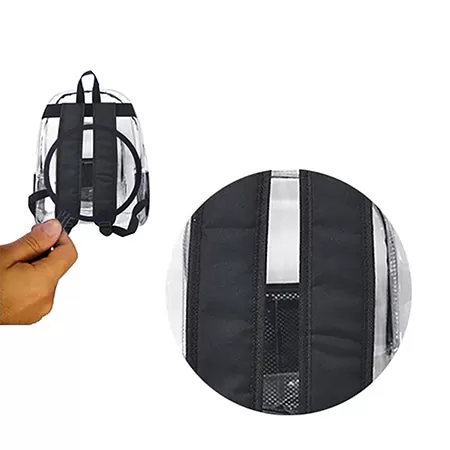 Black NGIL Clear Backpack Heavy Duty PVC Transparent Backpack