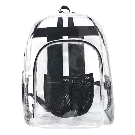 Black NGIL Clear Backpack Heavy Duty PVC Transparent Backpack