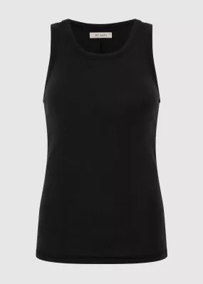 Black Organic Cotton Singlet