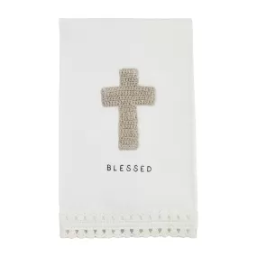 Blessed Crochet Trim Towels