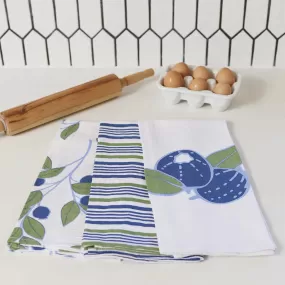 Blueberries Kitchen Towel Set Of 3