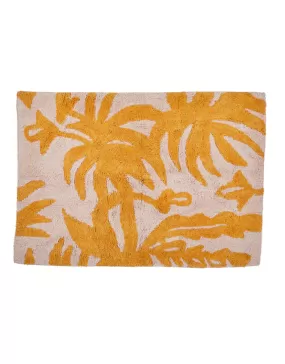 Bonnie and Neil - Leafy Bath Mat Yellow