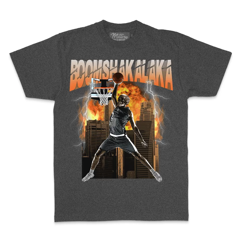 Boomshakalaka - Heather Charcoal Grey T-Shirt