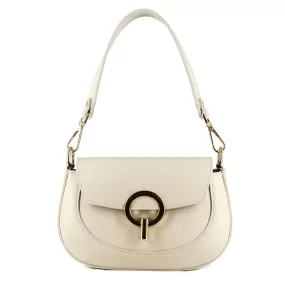 Borsa a mano Grace da donna in pelle colore beige