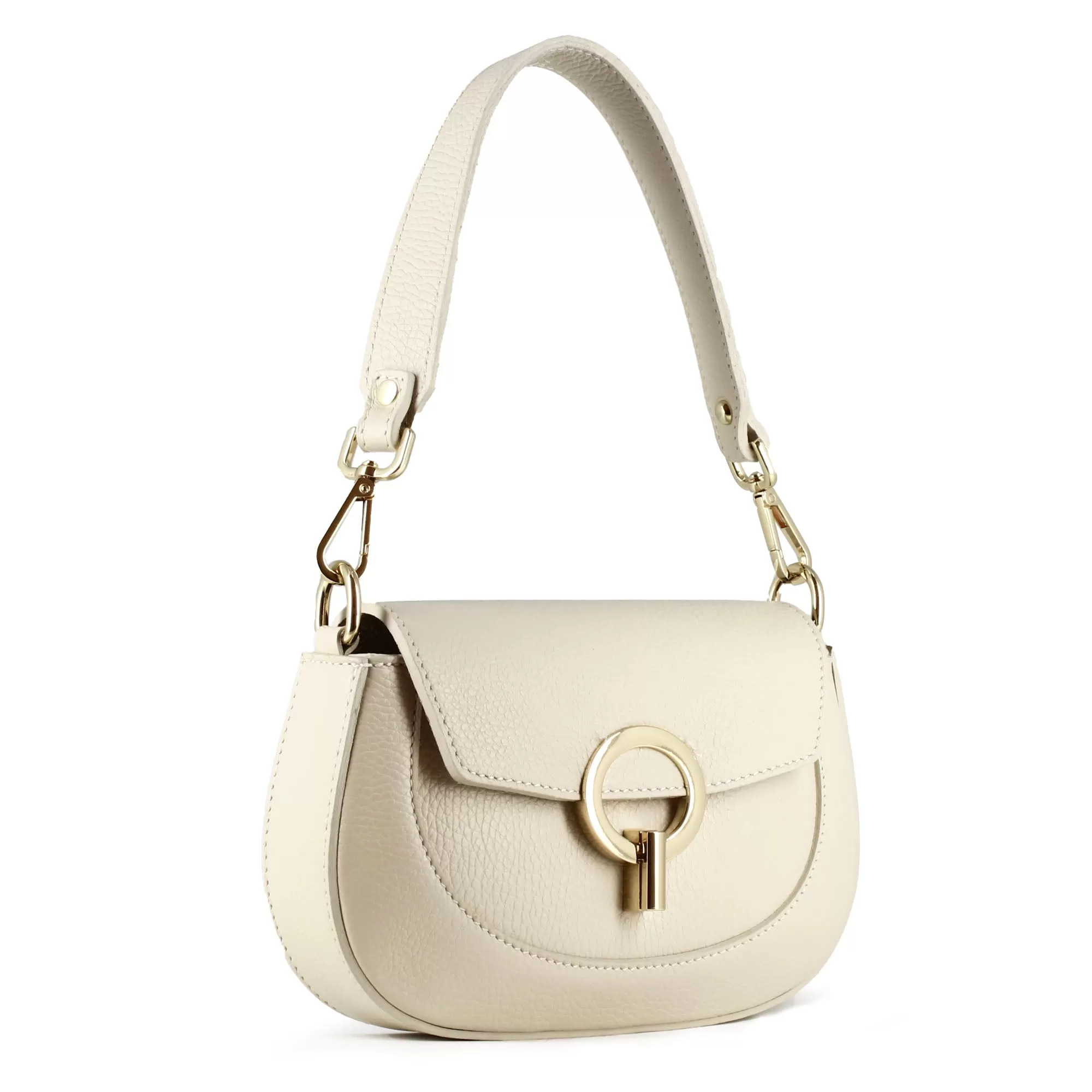 Borsa a mano Grace da donna in pelle colore beige