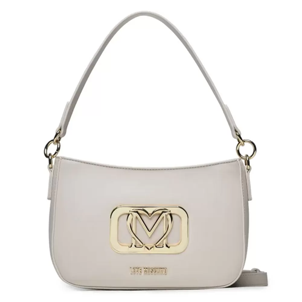 Borsa Donna a Spalla con Tracolla LOVE MOSCHINO color Avorio JC4115