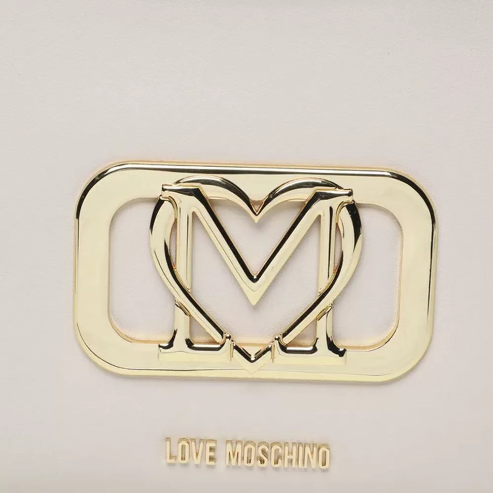 Borsa Donna a Spalla con Tracolla LOVE MOSCHINO color Avorio JC4115