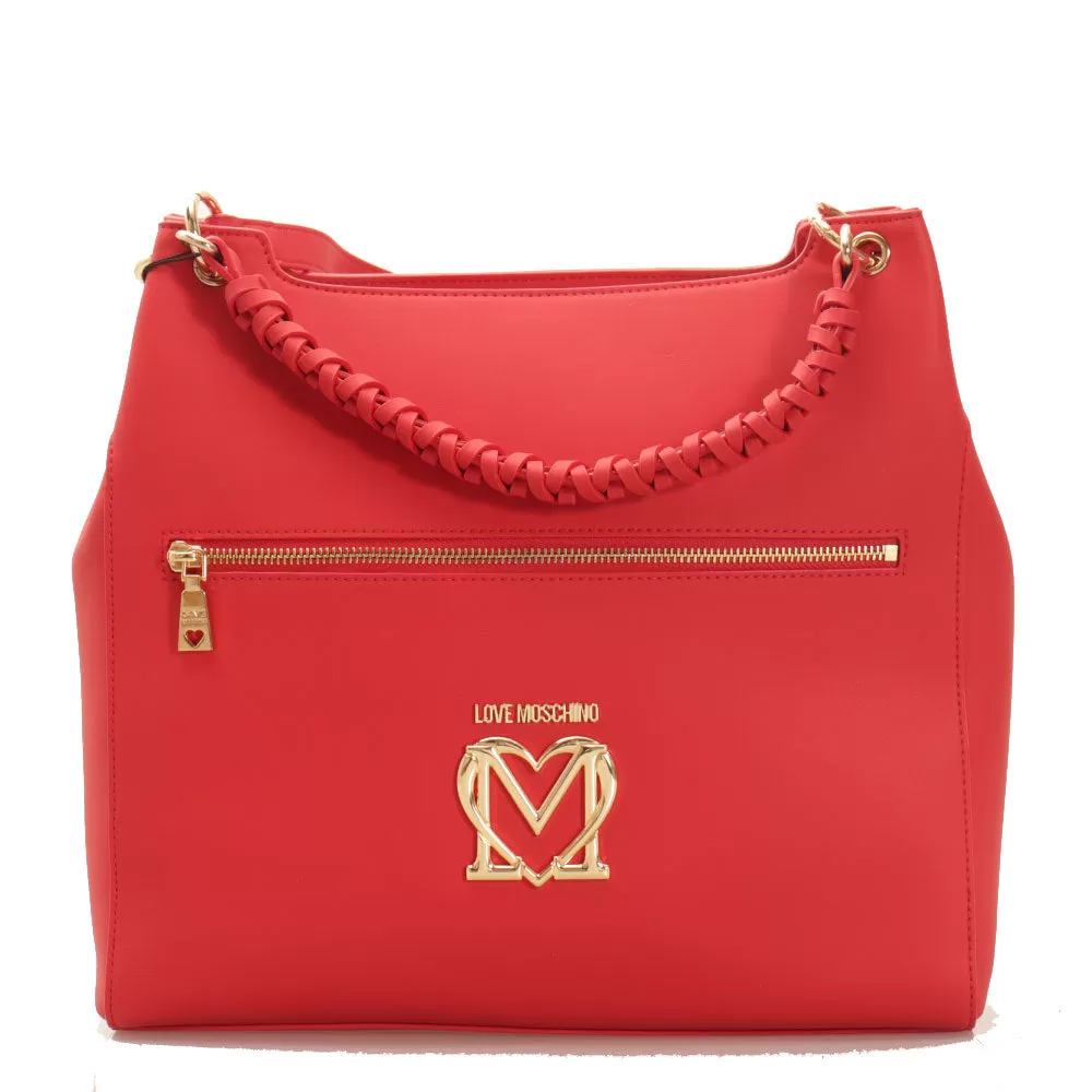 Borsa Donna Sacca a Spalla e a Mano Rigida LOVE MOSCHINO colore Rosso