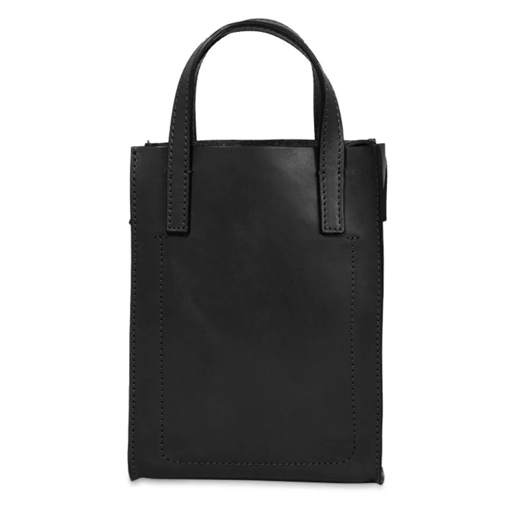 Borsa Donna Small a Mano THE BRIDGE in Pelle Nera linea Mirra