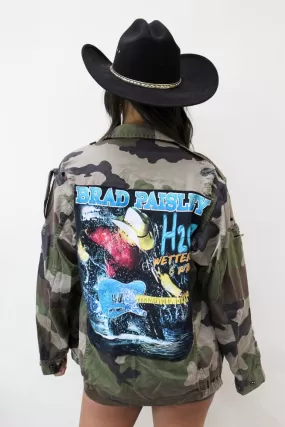 Brad Paisley Distressed Camo Jacket