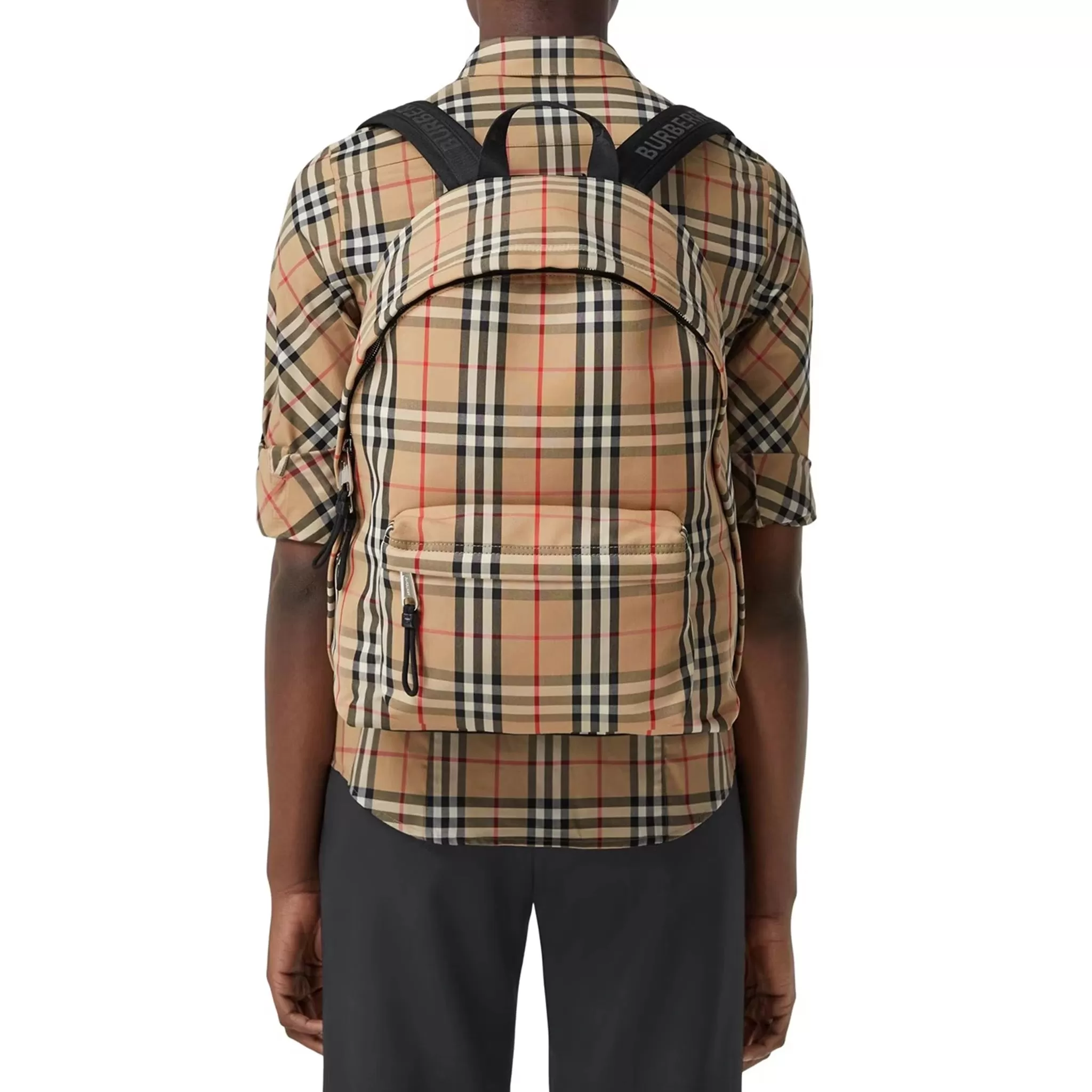 Burberry Beige Vintage Check Backpack