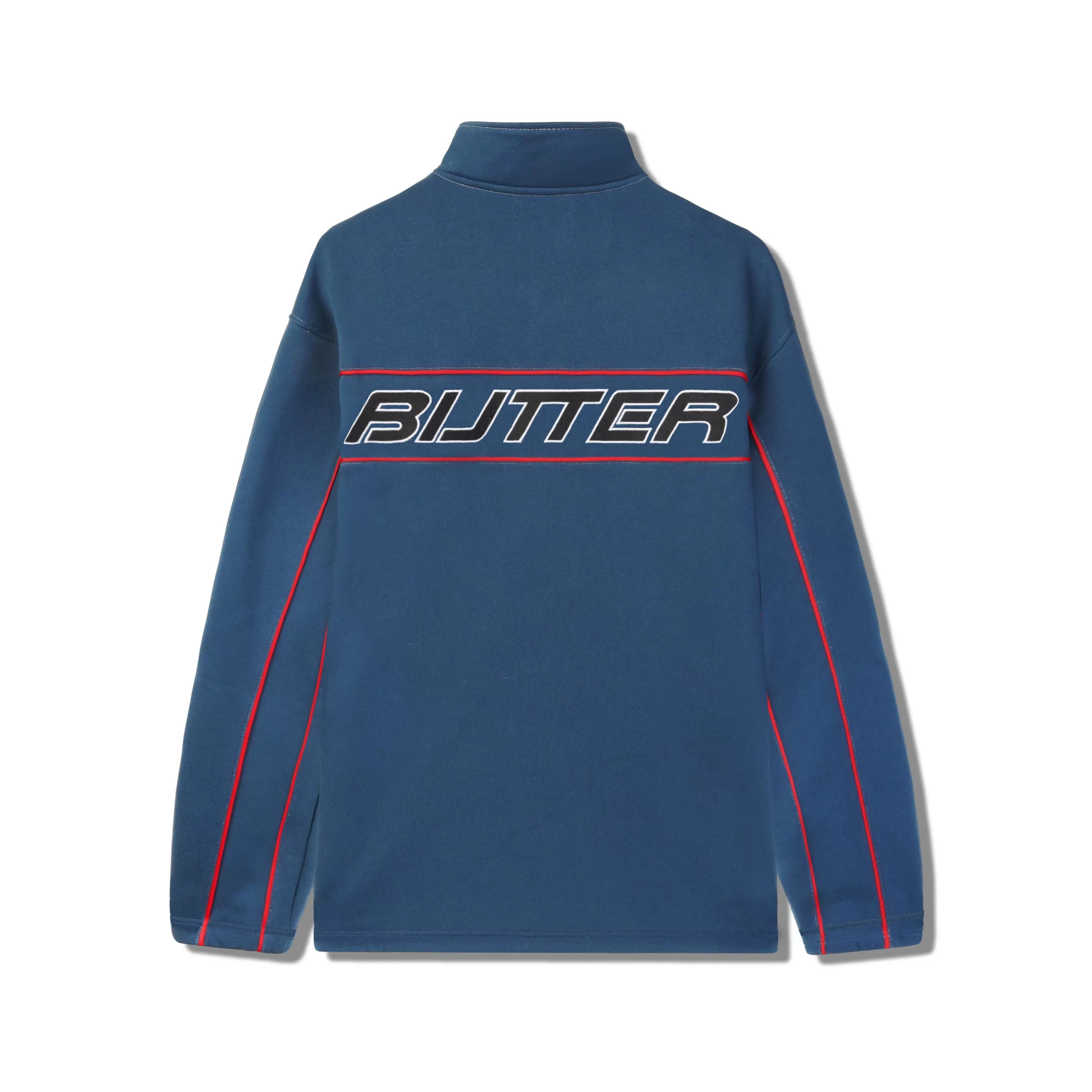 Butter Goods Pipe 1/4 Zip Pullover Slate Blue