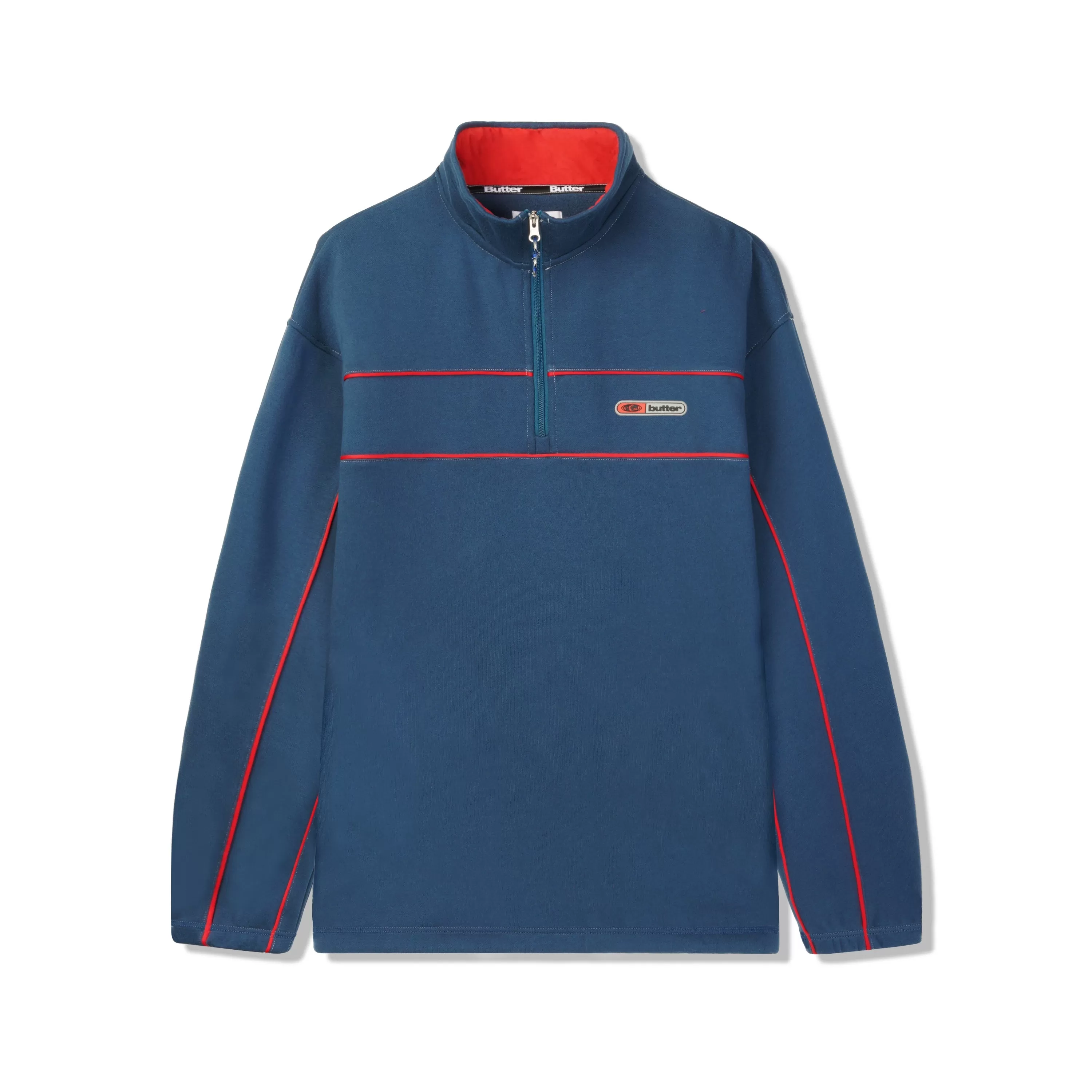 Butter Goods Pipe 1/4 Zip Pullover Slate Blue