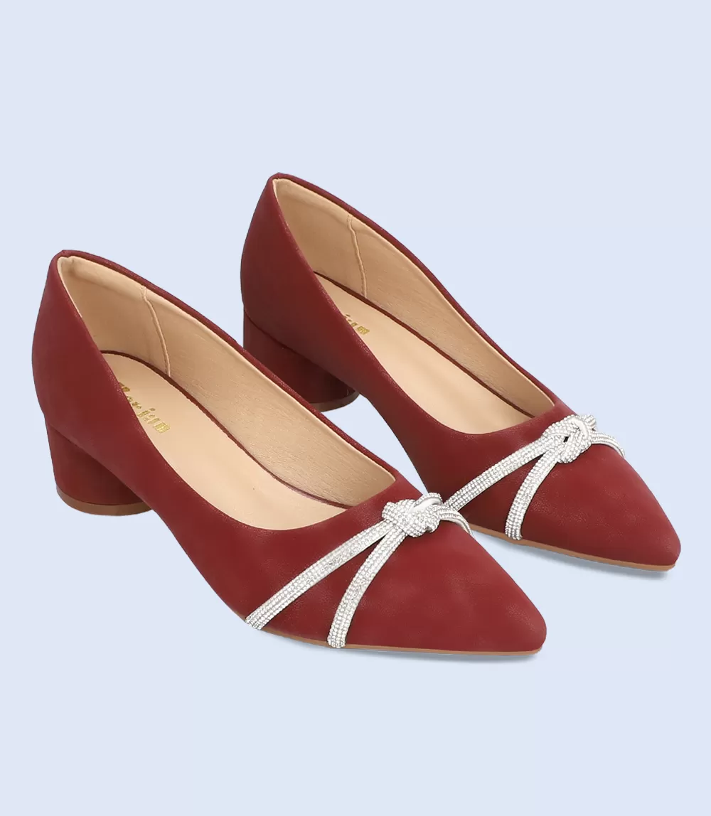 BW8624-MAROON-Women Casual Court Shoes