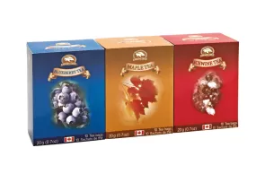 CANADA TRUE 3 Bundle Tea(Maple,Blueberry,Icewine) 3x10 Tea Bags 60g