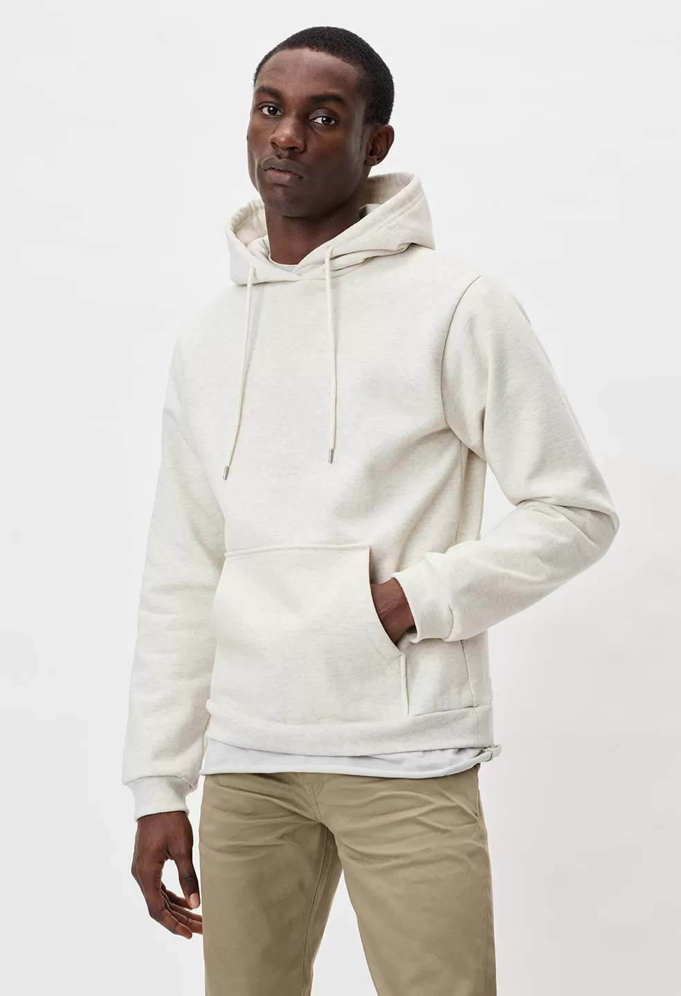 Cashmere Fleece Beach Hoodie / Heather Ash