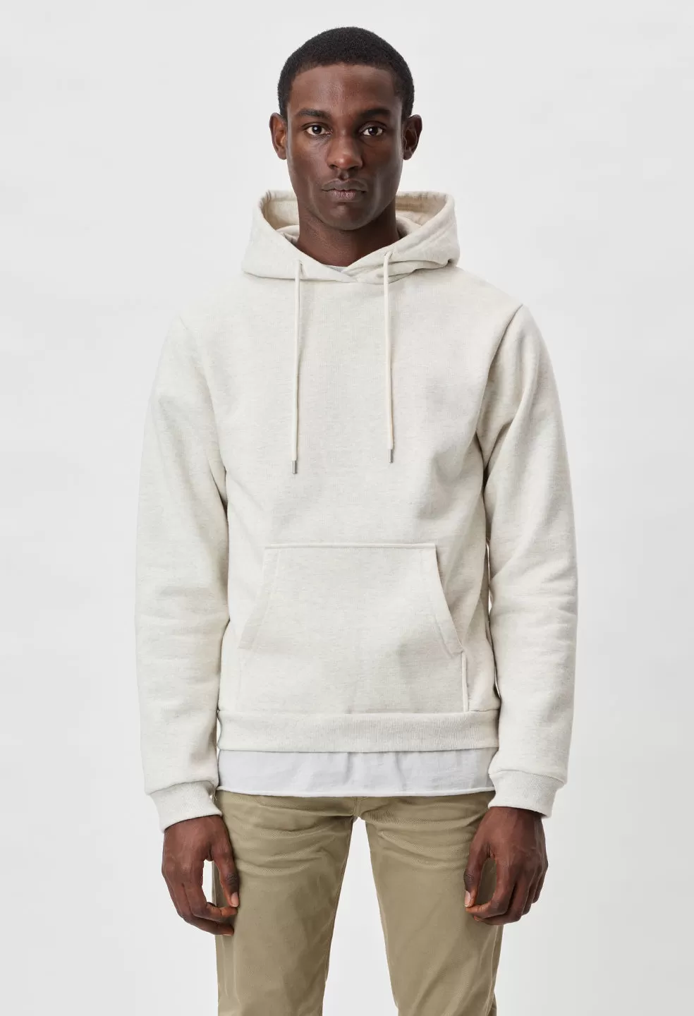 Cashmere Fleece Beach Hoodie / Heather Ash