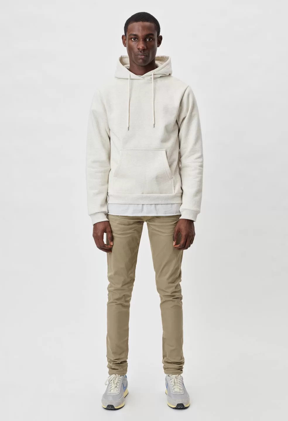 Cashmere Fleece Beach Hoodie / Heather Ash