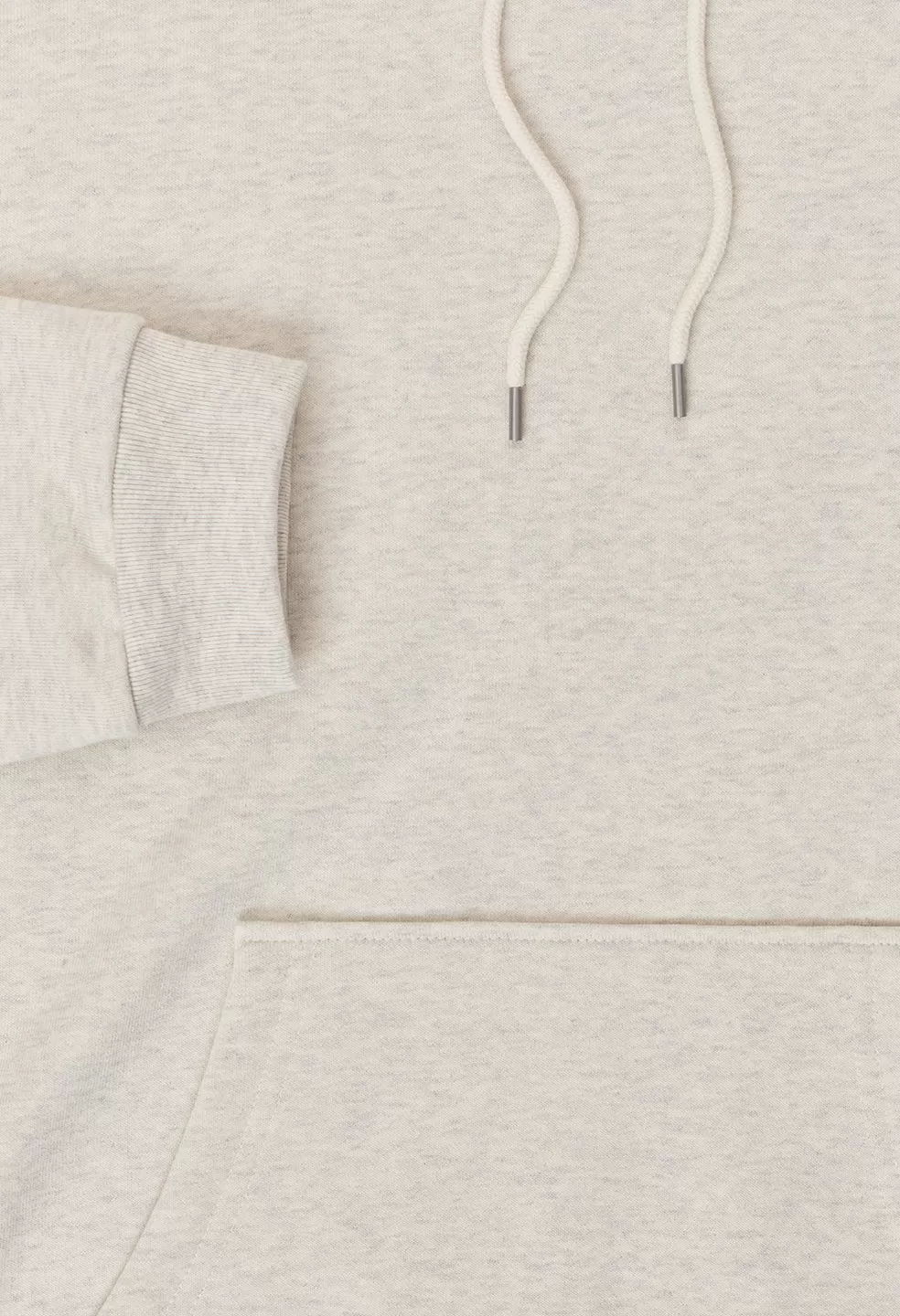 Cashmere Fleece Beach Hoodie / Heather Ash