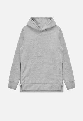 Cashmere Fleece Hooded Villain / Heather Grey