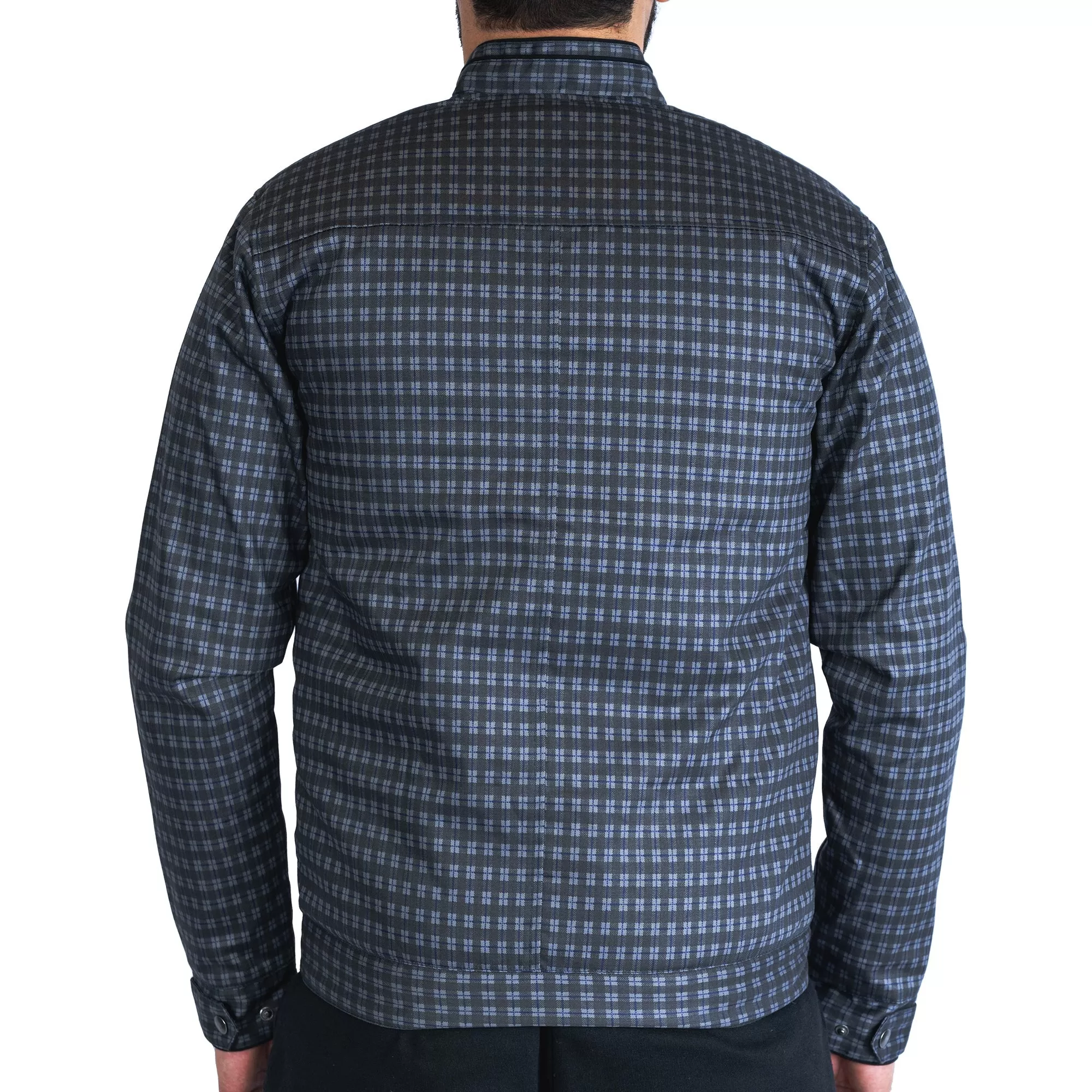 Checkered Cotton Jacket (Grey/Black)