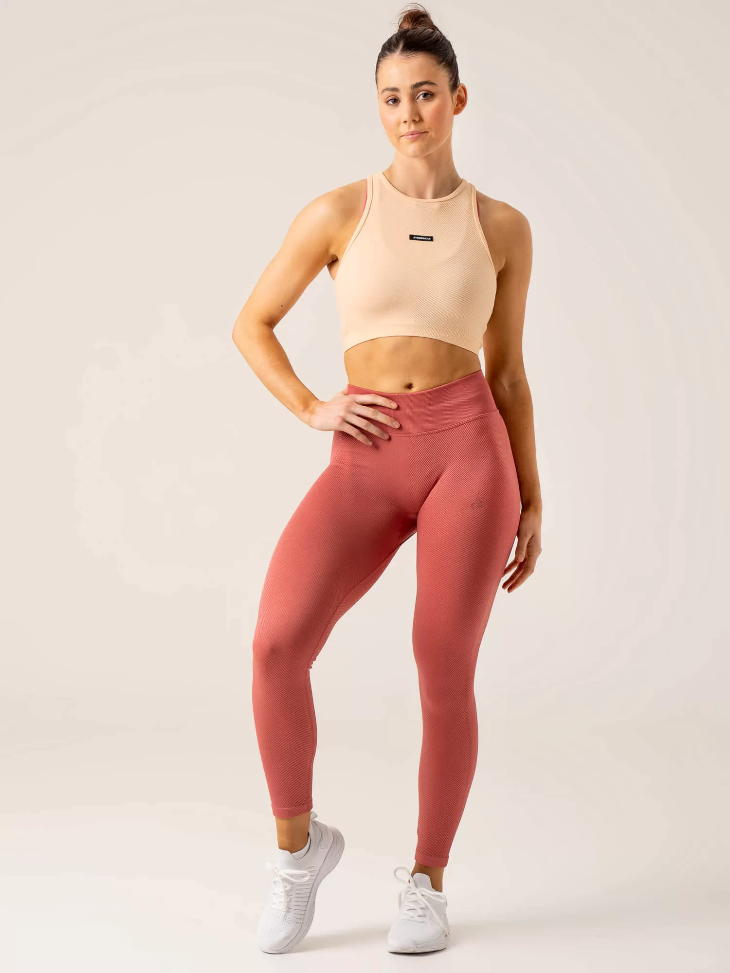 Circuit Rib Seamless Tank - Peach Sorbet