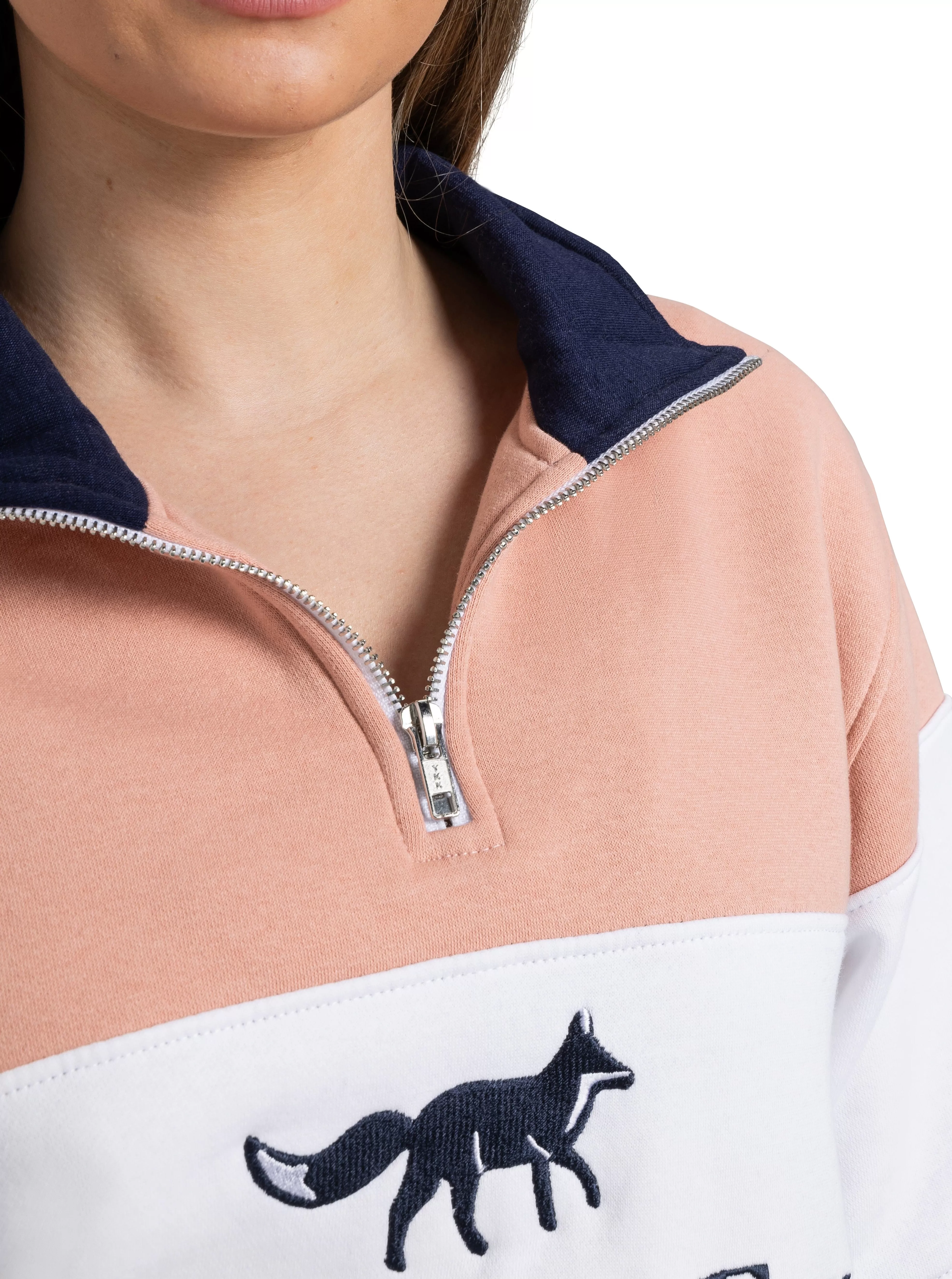 Cirencester Quarter Zip - Blush Pink