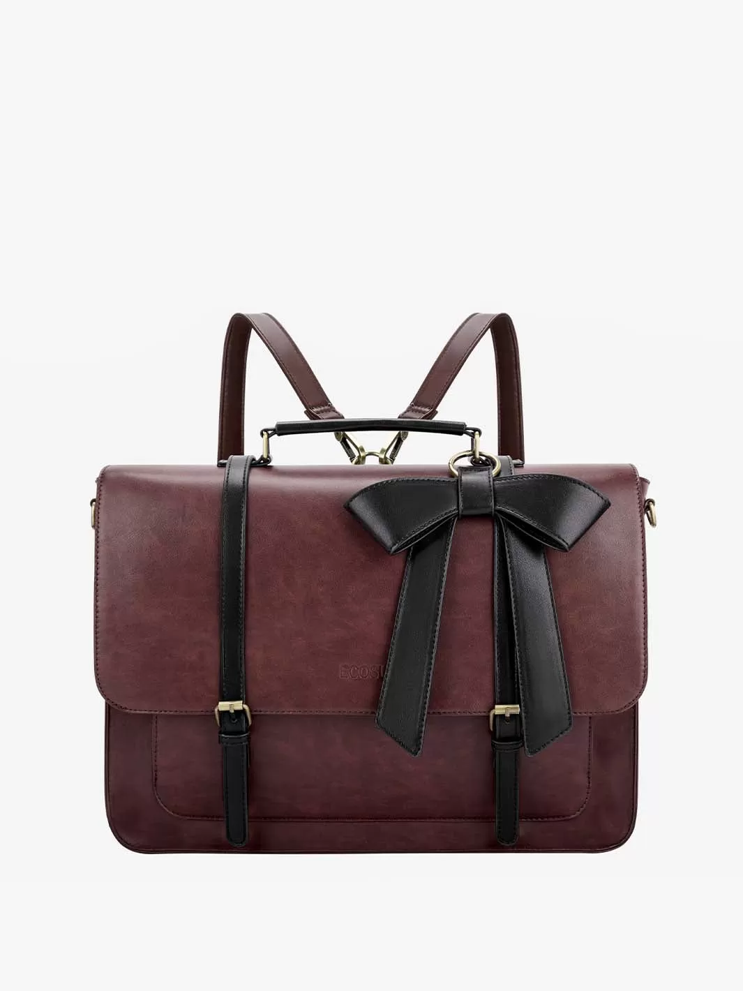 Cocoa Truffle Ecosusi Classic Bow Briefcase