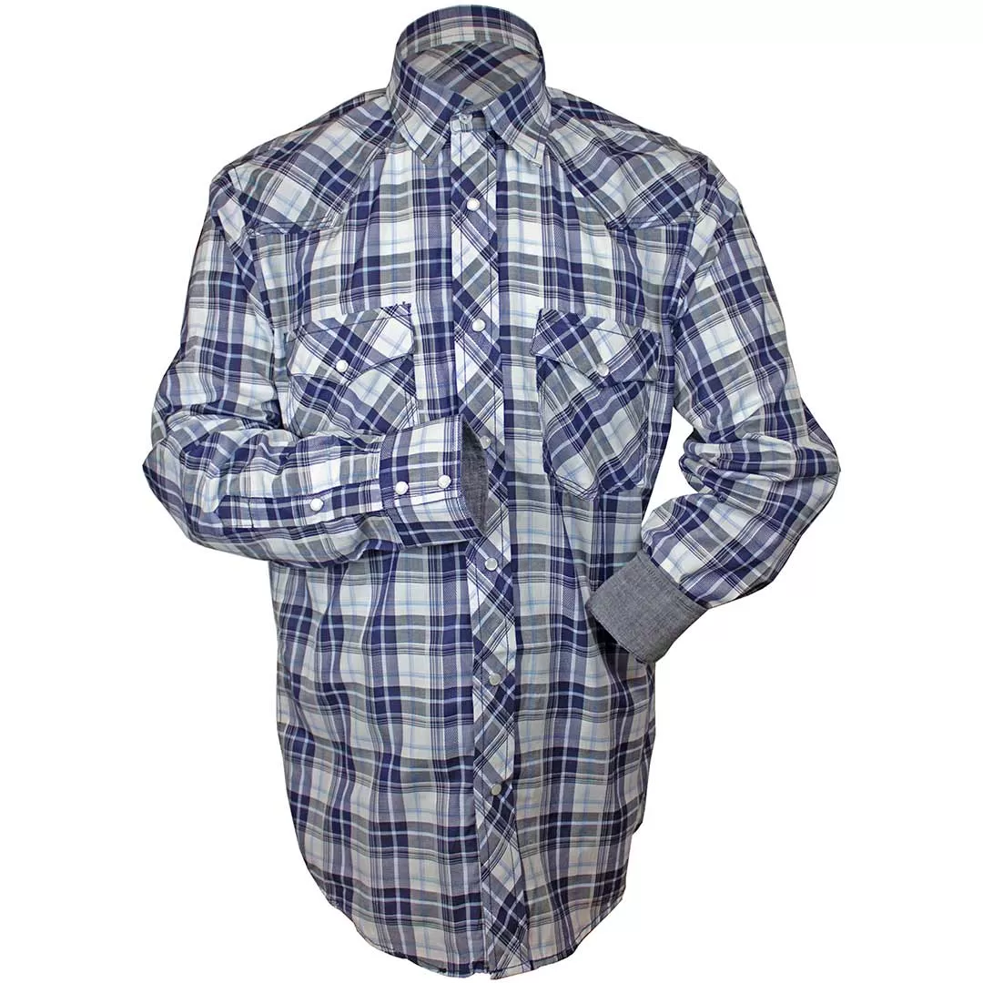 Cowboy Collection Men's Weave Plaid Snap Shirt